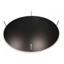 Płyta obrotowa z plexi, Karuzela + przyciski inox,czarna, średnica 800 mm, Dupont