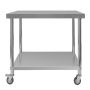 Stół gastronomiczny ze stali nierdzewnej mobilny z półką Mega-M X STANDARD 80x60x85 cm kreuj swój biznes z Wyposażenie sklepów i instytucji  - Kreuj swój biznes z 4store.pl