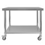 Stół gastronomiczny ze stali nierdzewnej mobilny z półką Mega-M X STANDARD 100x60x85 cm kreuj swój biznes z Wyposażenie sklepów i instytucji  - Kreuj swój biznes z 4store.pl