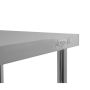 Stół gastronomiczny ze stali nierdzewnej mobilny z półką Mega-M X STANDARD 100x60x85 cm kreuj swój biznes z Wyposażenie sklepów i instytucji  - Kreuj swój biznes z 4store.pl