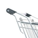 Wózek sklepowy Mega-M YR 180L - uchwyt z plastikowymi osłonami i rurką