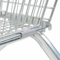 Wózek sklepowy Mega-M YR 180L - szare plastikowe łączniki przy ramie kosza