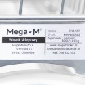 Wózek sklepowy Mega-M YR 180L - tabliczka znamionowa z danymi producenta