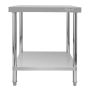 Stół gastronomiczny ze stali nierdzewnej centralny z półką Mega-M X STANDARD 60x60x85 cm kreuj swój biznes z Wyposażenie sklepów i instytucji  - Kreuj swój biznes z 4store.pl