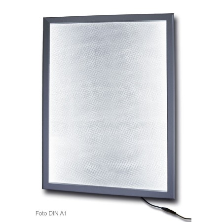 Scatola Luminosa LED Formato A1 - Cornice Ultra Sottile Per Menu E Poster | Vetro Temperato Per Ristoranti E Negozi