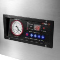 Pakowarka próżniowa Mega-M D32/1cm - panel sterowania z manometrem i wyświetlaczem