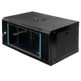 Szafa Rack 19" 6U serwerowa na elektronikę Mega-M wisząca 60x40x30 cm czarna