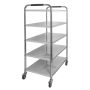 Wózek gastronomiczny kelnerski 86x54x154 cm Mega-M X STANDARD 5 półek stal nierdzewna kreuj swój biznes z Wyposażenie sklepów i instytucji  - Kreuj swój biznes z 4store.pl