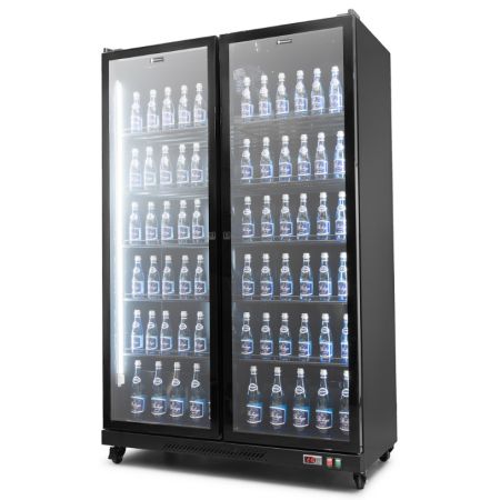 Szafa chłodnicza przeszklona 2-drzwiowa RQ1060FC|1274x670x2035 mm |1060 l kreuj swój biznes z Wyposażenie sklepów i instytucji  - Kreuj swój biznes z 4store.pl
