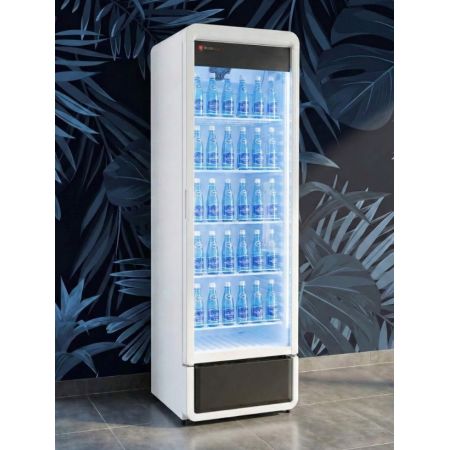 Szafa chłodnicza przeszklona biała RQ380|595x600x1870 mm|377 l kreuj swój biznes z Wyposażenie sklepów i instytucji  - Kreuj swój biznes z 4store.pl