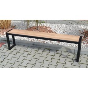 Ławka parkowa bez oparcia Lawenda HPL