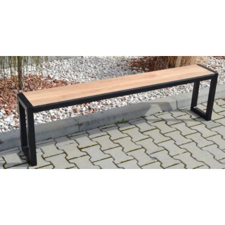 Ławka miejska bez oparcia Lilia HPL kreuj swój biznes z Wyposażenie sklepów i instytucji  - Kreuj swój biznes z 4store.pl