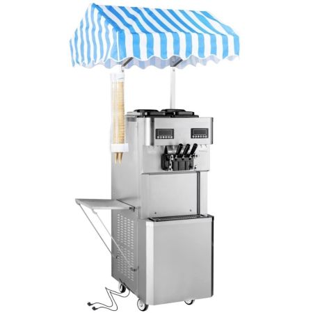 Maszyna do lodów włoskich RQMG36 | 2 smaki +mix | automat do lodów | nocne chłodzenie | pompa napowietrzająca | 2x13 l | 2x230 V kreuj swój biznes z Wyposażenie sklepów i instytucji  - Kreuj swój biznes z 4store.pl
