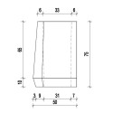 Kosz betonowy trapez 70L Betonita 140