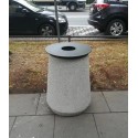 Kosz okrągły warszawski betonowy z daszkiem lub bez Betonita 85