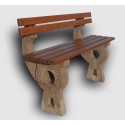 Ławka betonowa z oparciem Betonita 173