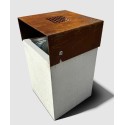 Kosz betonowy Betonita 600 z daszkiem corten