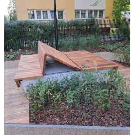 Leżak betonowy Betonita Trapez 90