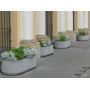 Donica owalna 158x74x78 Betonita 90 kreuj swój biznes z Wyposażenie sklepów i instytucji  - Kreuj swój biznes z 4store.pl