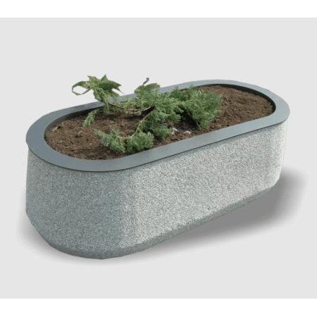 Donica owalna 158x74x78 Betonita 90 kreuj swój biznes z Wyposażenie sklepów i instytucji  - Kreuj swój biznes z 4store.pl