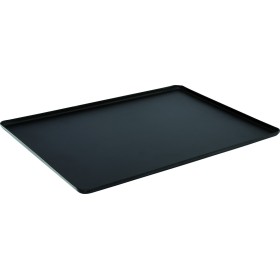 Taca 40x25cm, na ciasta, 4 ranty (1 lub 2 cm), kolor czarny, anodowana, tłoczona, aluminiowa, cukiernicza. Kra01 Tace na ciasta 