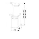 Nadziewarka hydrauliczna PHX 60 - rysunek techniczny z wymiarami
