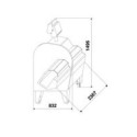 Kotleciarka steaker ICONE 1100 - rysunek techniczny z wymiarami