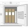Sejf ognioodporny, na dokumenty YALE YFM/520/FG2 YALE Sejfy, kasetki na pieniądze - 4store.pl