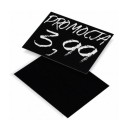 Etykiety cenowe kredowe 15,5x11 cm - dwie czarne kartki, napis kredą PROMOCJA 3,99