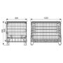 Boks składany 1200x800 , kontener, cynk galwaniczny Damix Kosze wystawowe - 4store.pl