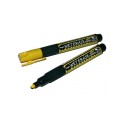 Marker kredowy Pentel Wet Erase 4,3 mm - dwa żółte markery, jeden z zdjętą skuwką