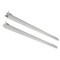 Linia świetlna LED 30-40 W 150 cm - dwie oprawy, widok z boku