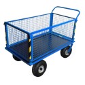 Wózek platformowy, gospodarczy , transportowy Stach IV zabudowany siatką