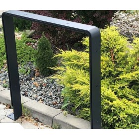 Stojak rowerowy U-38 z elem. gumowymi , stal nierdzewna