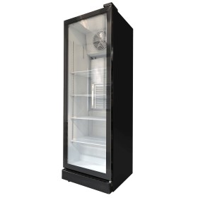Szafa chłodnicza XLS 400 W, 400 litrów, przeszklone drzwi, rozszranianie automatyczne, fabrycznie nowa, R600a Import Szafy chłod