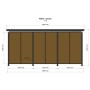 Wiata rowerowa SAWA na 12 stanowisk 490 cm | 4store.pl