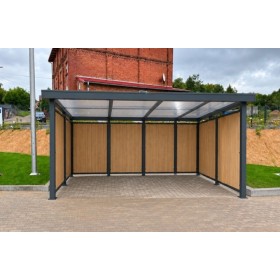 Wiata rowerowa SAWA na 12 stanowisk 490 cm | 4store.pl