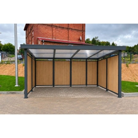 Wiata rowerowa SAWA na 12 stanowisk 490 cm | 4store.pl