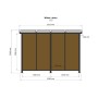 Wiata rowerowa SAWA na 12 stanowisk 490 cm | 4store.pl