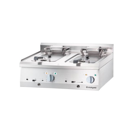 Frytownica elektryczna, nastawna, V 2x10 l, 18 kW Stalgast Sp. z o.o. Frytownice i tostery - 4store.pl