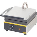 Gofrownica z płytami żeliwnymi 2 kW - widok z przodu z pokrętłem i kontrolką