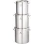 Garnek wysoki z pokrywką, stalowy, Ø 240 mm, V 9 l Stalgast Sp. z o.o. Pozostałe - 4store.pl