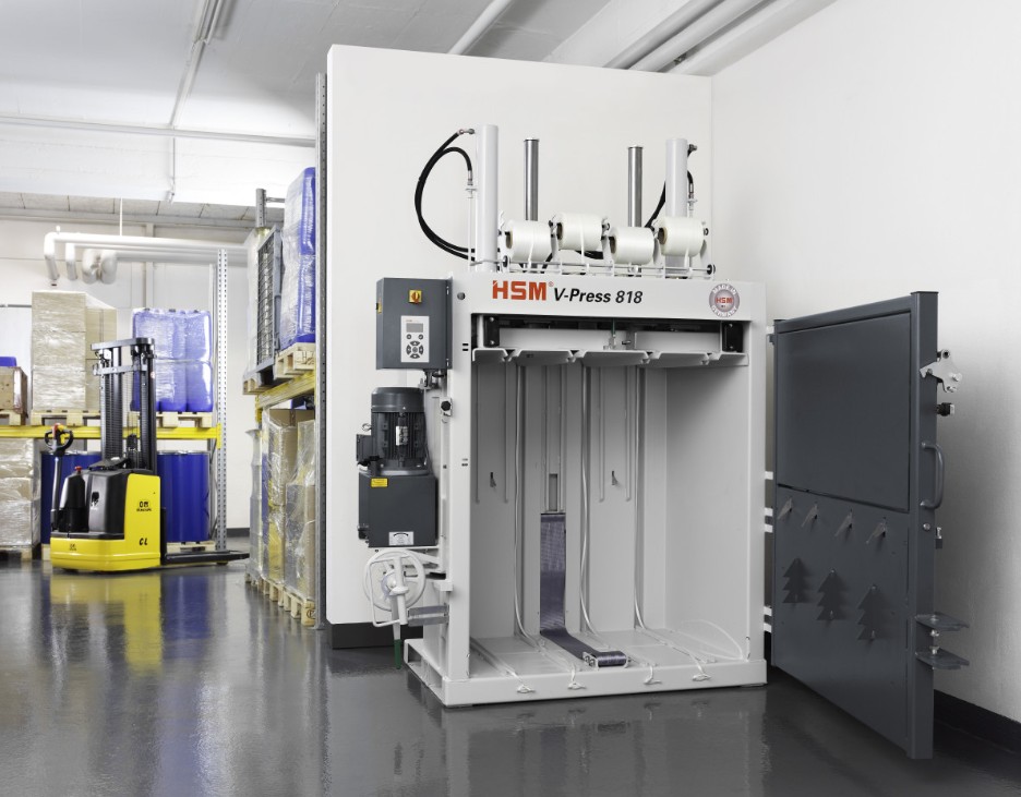 belownica HSM, belownica do folii, belownica do makulatury, belownica do kartonu, pelownica pionowa, belownica pozioma, prasa do makulatury