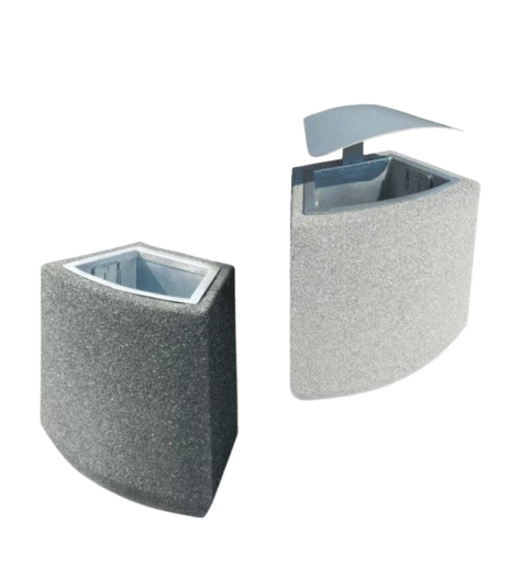 kosz betonowy, kosz, kosz miejski