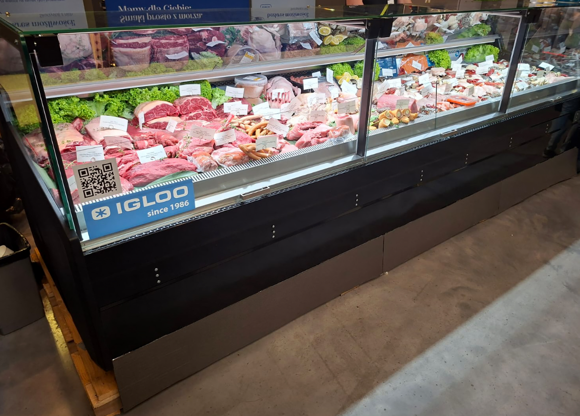 lada chłodnicza, lada do sklepu spożywczego,  lada igloo 4store