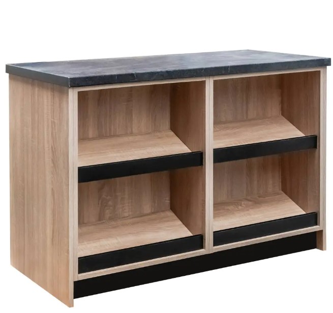 Lada sklepowa sprzedażowa impulsowa Mega-M H-90 cm L-125 cm G-60 cm dąb sonoma