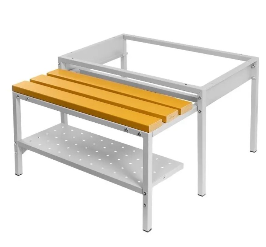 ławeczka do szafki BHP, ławeczka z półką na buty