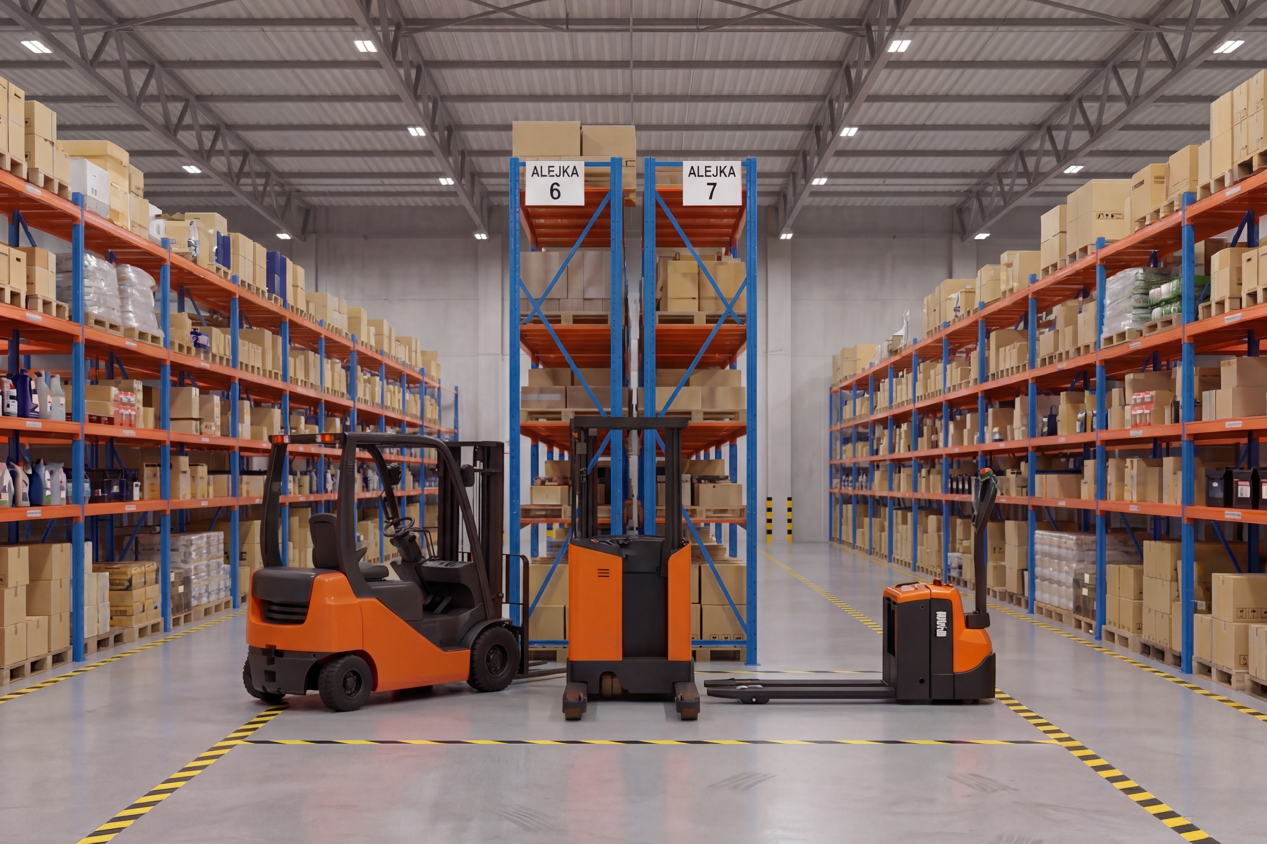 magazynowanie towarów, regały fortis, przestrzeń magazynowa