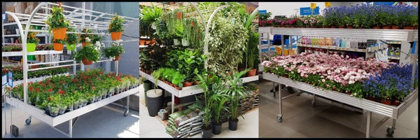 realizacja stoły zalewowe, centrum ogrodnicze