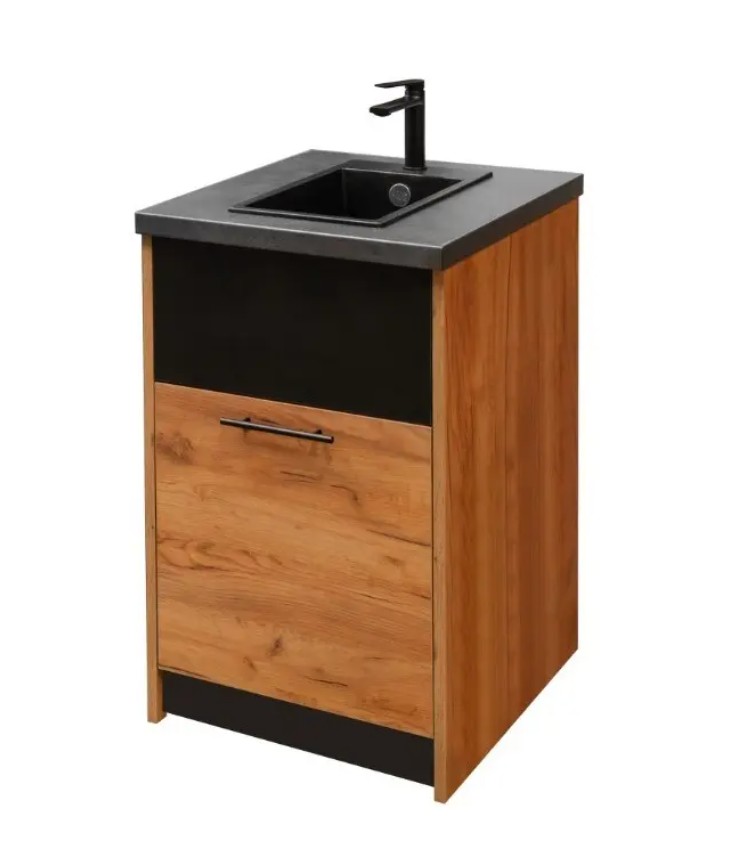 szafka ze zlewem i baterią, szafka smart bistro, szafka gospodarcza